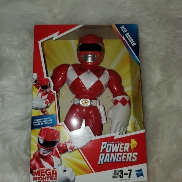 NWT Mega Mighties Red Power Ranger 10 Inch Figure Ages 3 & Up - Picture 3 of 3